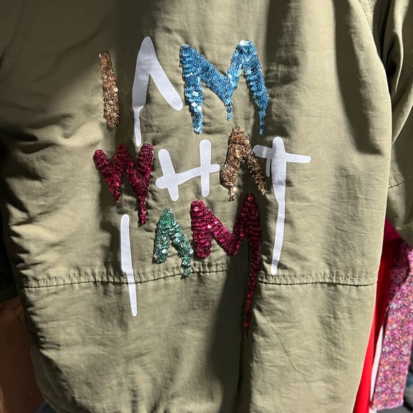 ZARA girls embellished sequin jacket Sherpa - Picture 2 of 8